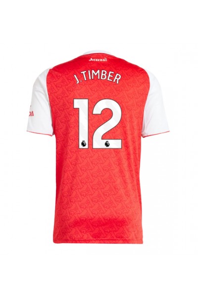 Arsenal Jurrien Timber #12 Jalkapallovaatteet Kotipaita 2025-26 Lyhythihainen Arsenal Jurrien Timber #12 Jalkapallovaatteet Kotipaita 2025-26 Lyhythihainen